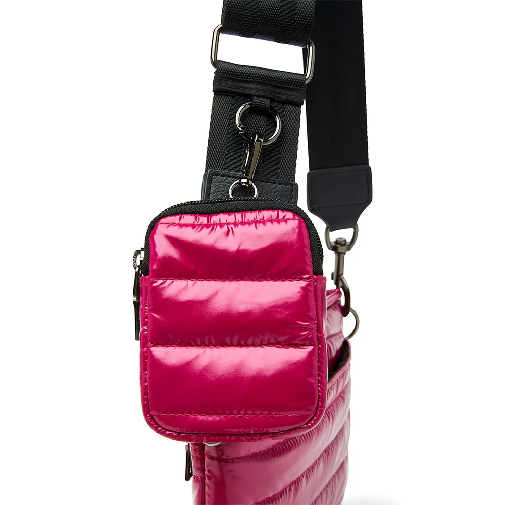 Downtown Crossbody Bag- Glossy Garnet