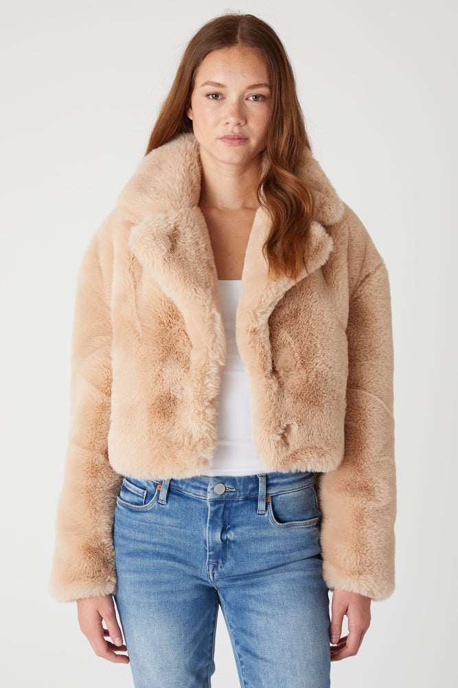 Oatmeal Crush Faux Fur Jacket