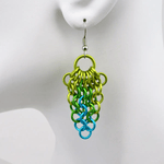Mesh Cluster Earrings- Enchanted Forest