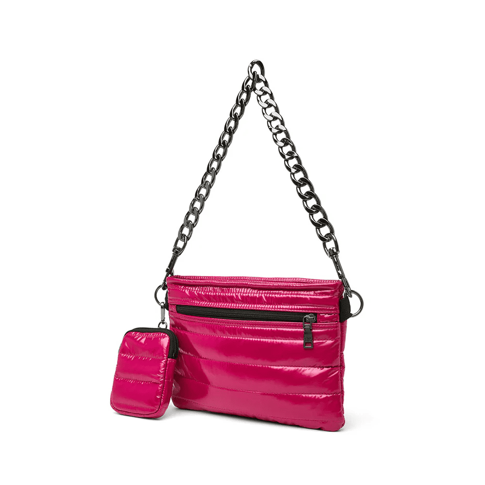 Downtown Crossbody Bag- Glossy Garnet