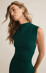 Tamara Midi Dress- Evergreen