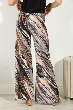 Wide Leg Pant w Waist Band-Trent