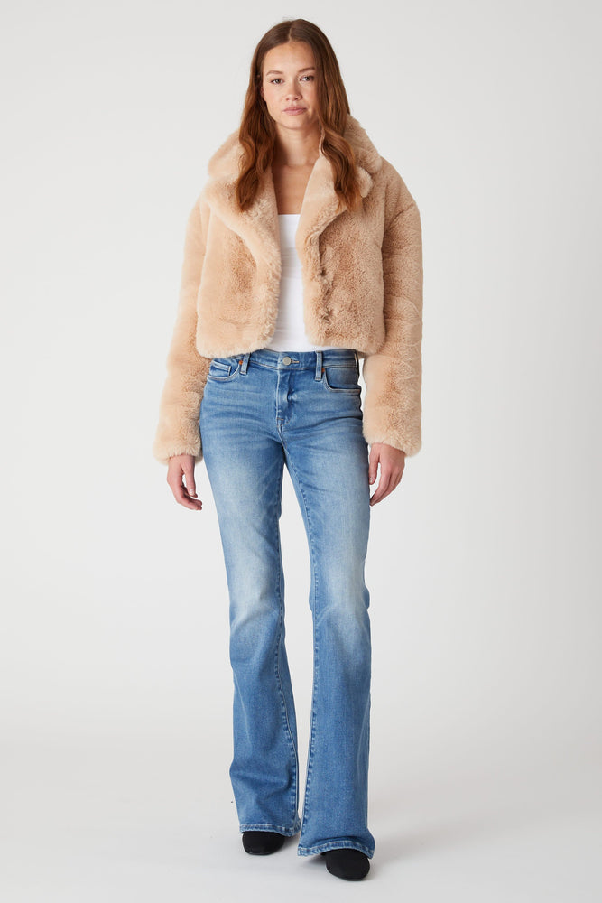 Oatmeal Crush Faux Fur Jacket