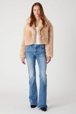 Oatmeal Crush Faux Fur Jacket