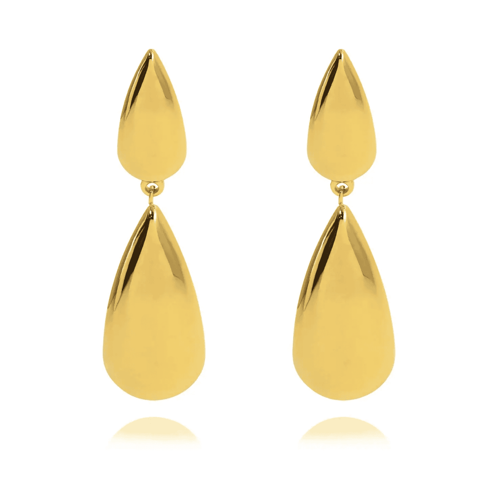 Gia Drop Earrings-Gold