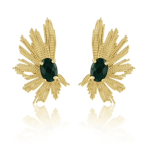 Marielle Earrings-Emerald