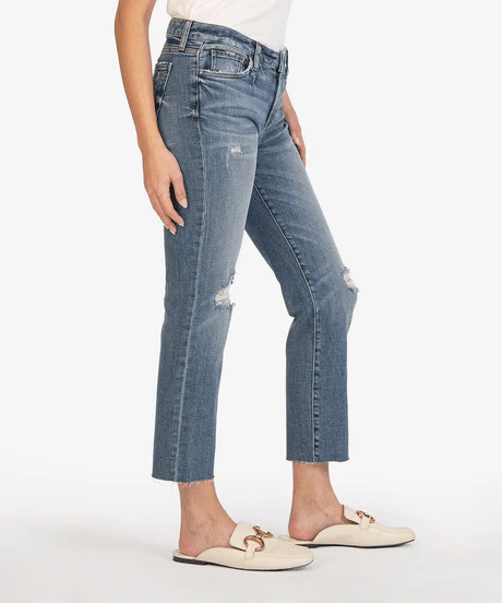Reese Ankle Straight w Raw Hem-Flavorful FINAL SALE