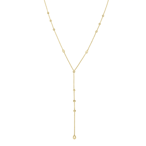 Alexia Cz Lariat-Gold