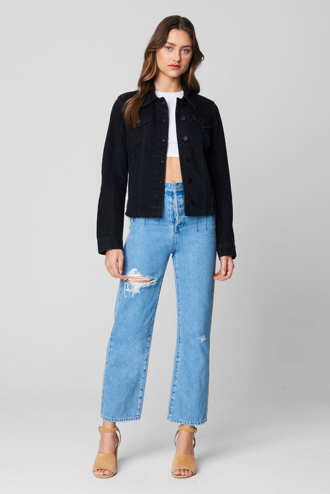 Denim Trucker Jacket- Black