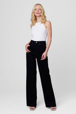 The Franklin Ribcage Wide Leg Pant-Black
