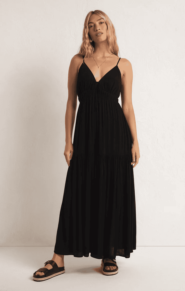 Lisbon Maxi Dress-Black