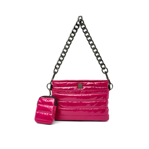 Downtown Crossbody Bag- Glossy Garnet