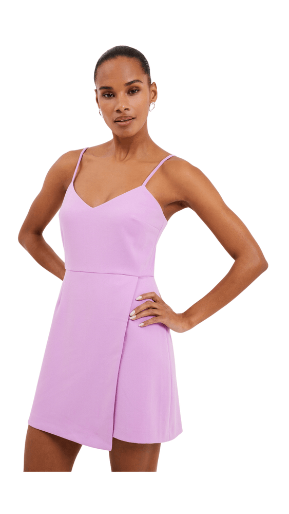 Whisper Envelope Skirt Dress-Pink Violet