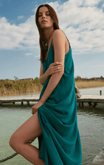 Reed Maxi Dress-Pacific Teal FINAL SALE