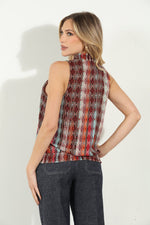 Smocked Sleeveless Top-Zak