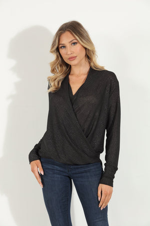 Surplice Cupro LS Sparkle Top-Kiki