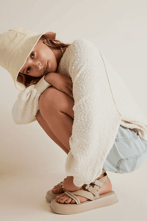Found My Friend Pullover-Cream