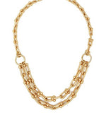 Link Metal Chain Necklace-Gold