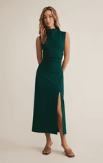 Tamara Midi Dress- Evergreen