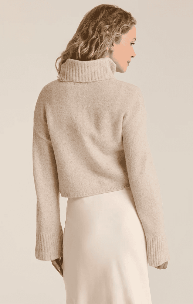 Ursa Turtleneck Sweater-Light Oatmeal Heather