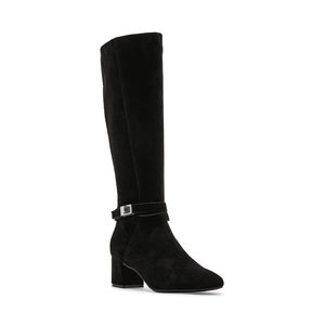 Ashley Waterproof Knee High Boot-Black Suede