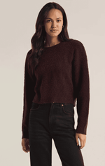 Destiny Plus Sweater-Berry Wine