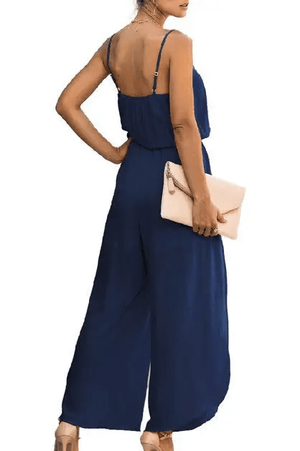 Wide Leg Jumpsuit- Navy