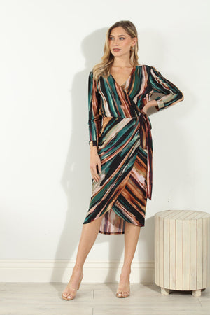 ITY Wrap Midi Dress -  Jenna FINAL SALE
