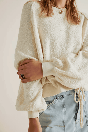 Found My Friend Pullover-Cream