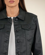 Julia Crop Jacket w Drop Shoulder-Evergreen