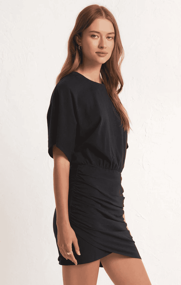 Carmela Jersey Dress-Black