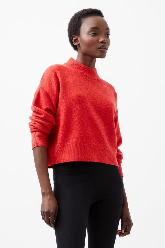 Vhari Crew Neck Sweater-Mars Red