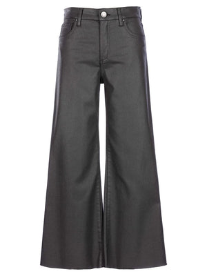 Meg Coated High Rise Fab Ab Wide Leg-Grey