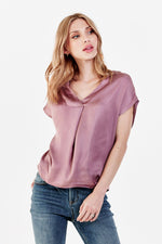 Kristen Tucked Top Fawn-Pink