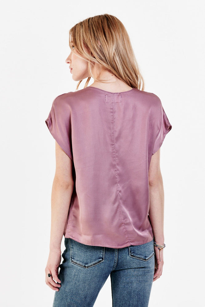 Kristen Tucked Top Fawn-Pink