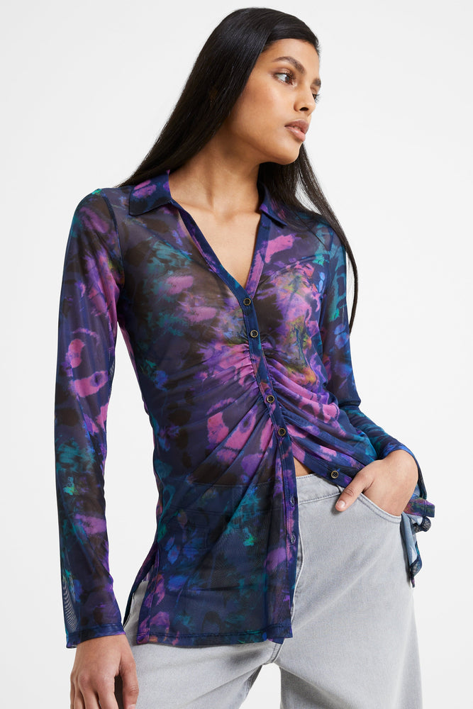 Toni Mesh Gabriela Top-Blue Depths