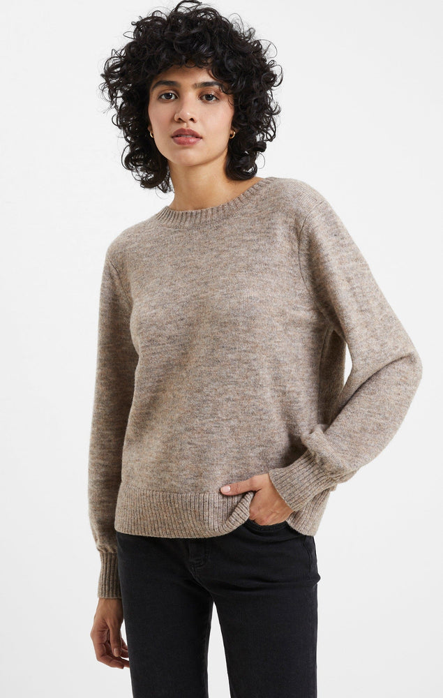 Kezia LS Jumper-Taupe Mel