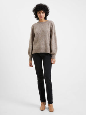 Kezia LS Jumper-Taupe Mel
