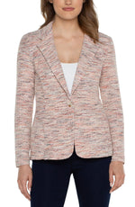 Fitted Blazer-Lava Flow Boucle