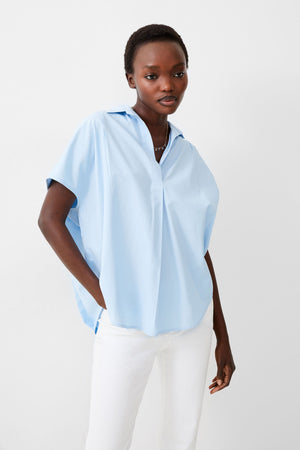 Poplin Shirting Popover - Cashmere Blue