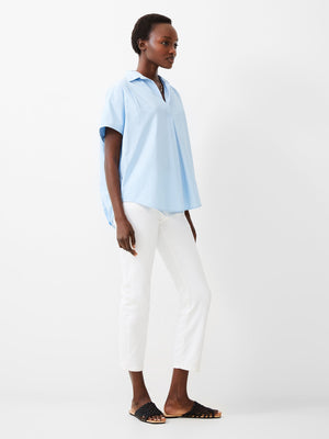 Poplin Shirting Popover - Cashmere Blue