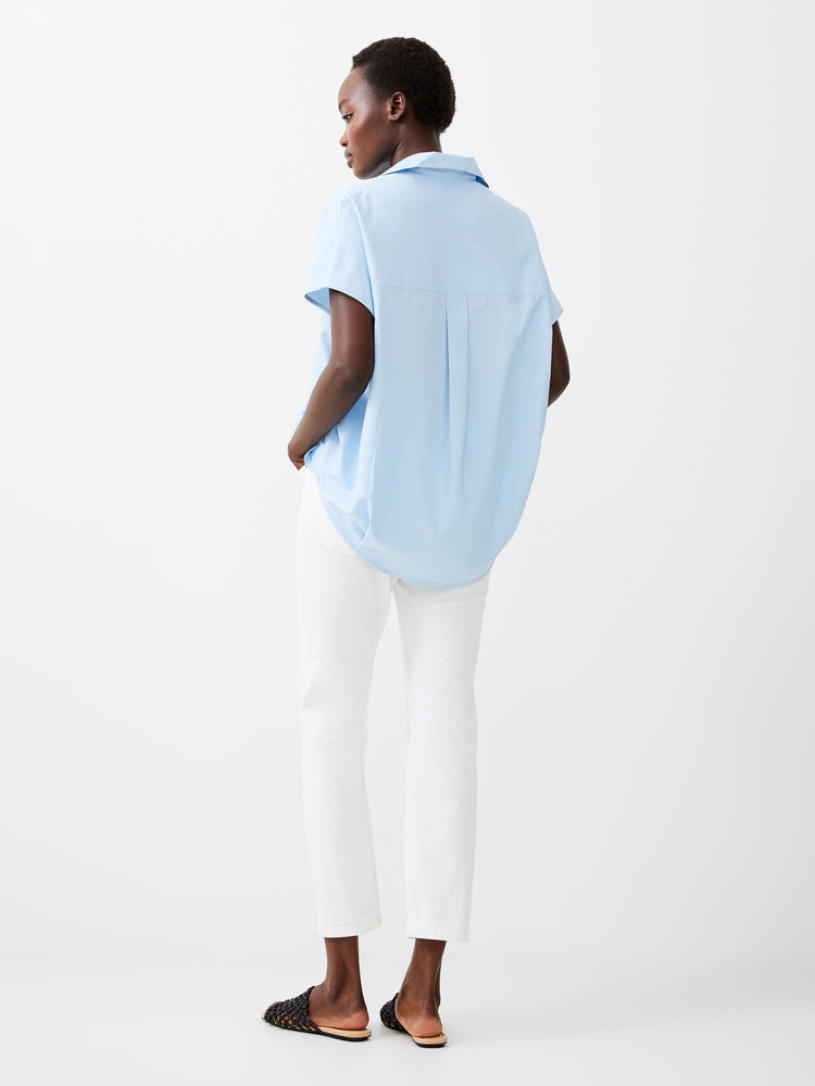 Poplin Shirting Popover - Cashmere Blue