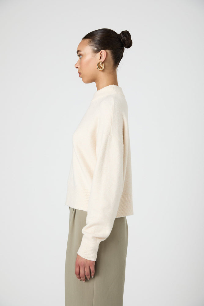 Vhari Crew Neck Sweater-Oatmeal