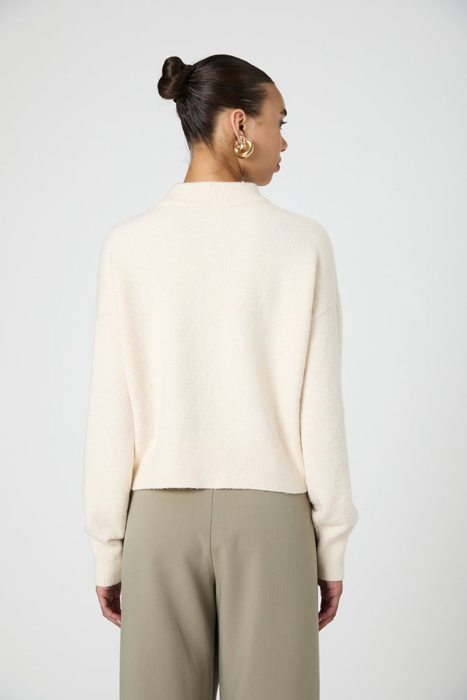 Vhari Crew Neck Sweater-Oatmeal