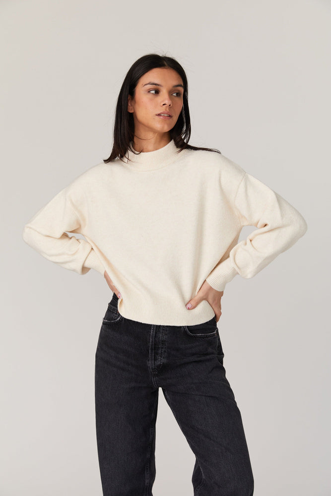 Vhari Crew Neck Sweater-Oatmeal