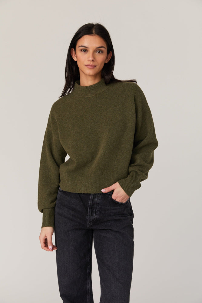 Vhari Crew Neck Sweater-Olive Night