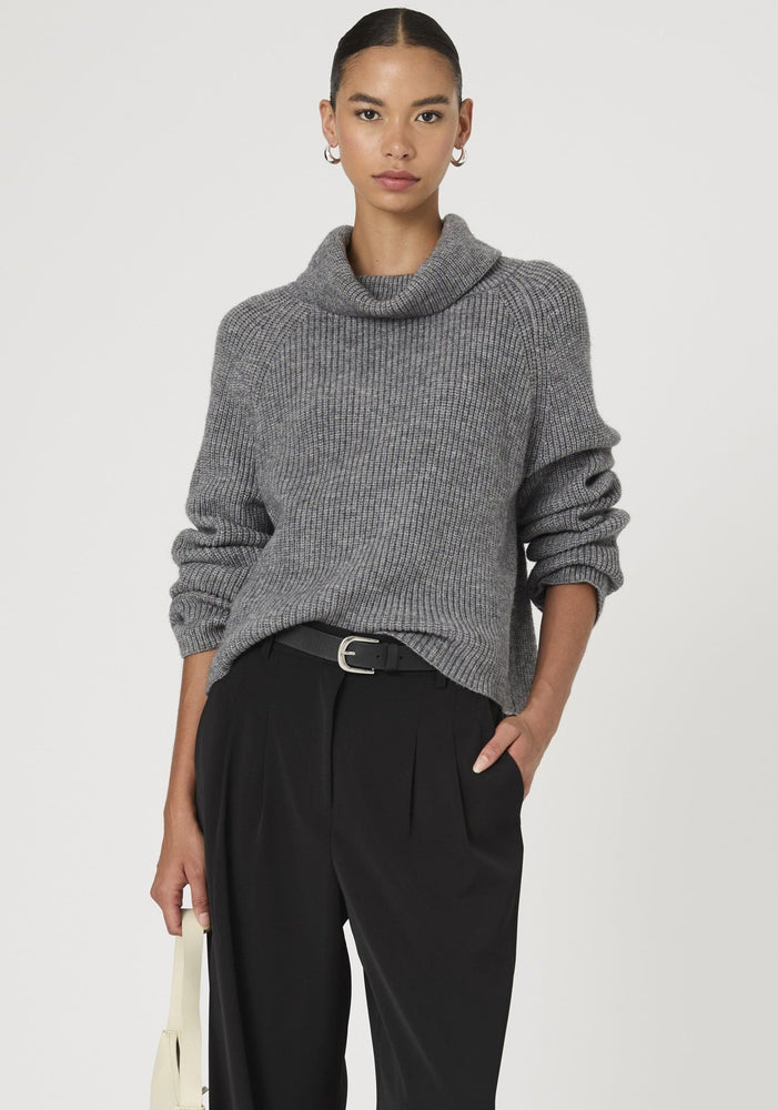 MeraI LS Sweater-Stone Grey