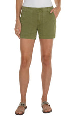 Utility Short w Flap Pockets-Eucalyptus