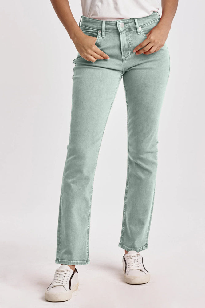 Blaire High Rise Slim Straight Jeans-Fresh Mint