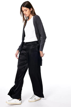Easton Satin Trouser- Black